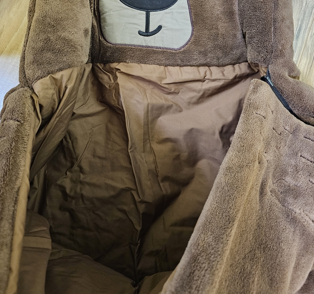 WONDER AND WISE BY ASWEETS Brown BearSleeping Bag - Picture 5 of 16